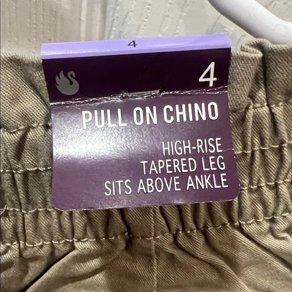 Khaki Pull-On Chino Pants - Picture 4 of 5